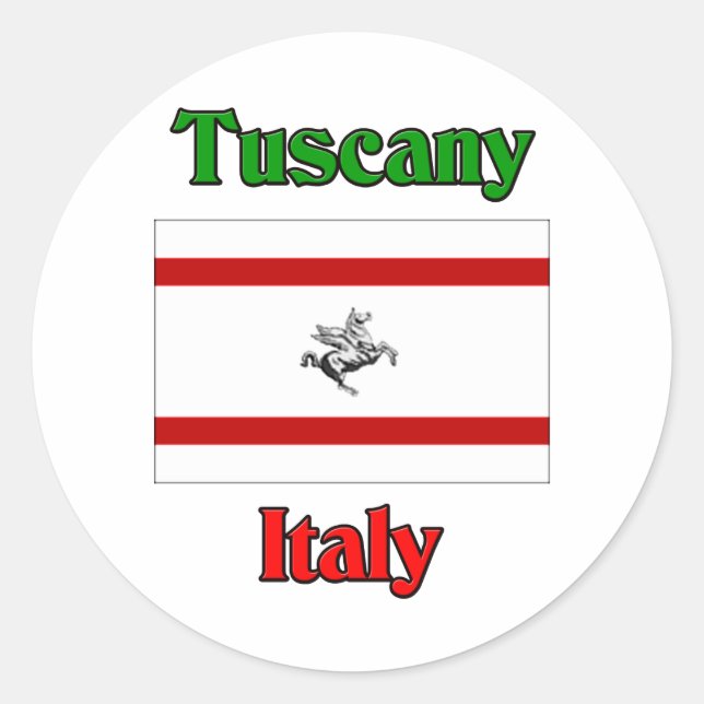 Tuscany Italy Classic Round Sticker (Front)