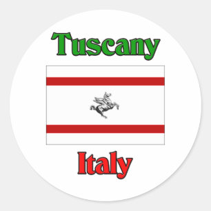 Tuscany Italy Classic Round Sticker
