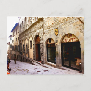 Tuscany. Italy. Cortona. Postcard
