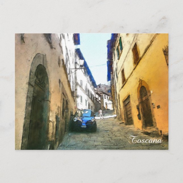 Tuscany. Italy. Cortona. Postcard (Front)