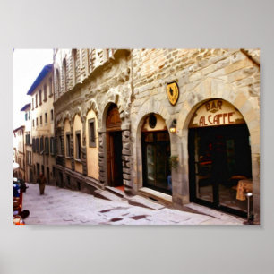 Tuscany. Italy. Cortona. Poster