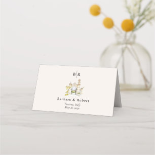 Tuscany Italy Destination Wedding Place Card