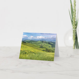 Tuscany, Italy, hills Thank You Card