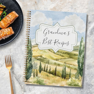 Tuscany Italy Nature Personalised Recipe Book