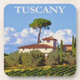 Tuscany Italy Poster Coaster