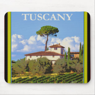 Tuscany Italy Poster Mouse Pad