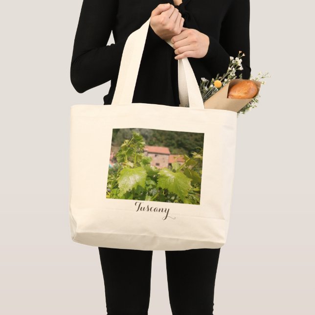 Tuscany, Italy. Rustic house. Large Tote Bag (Front (Product))