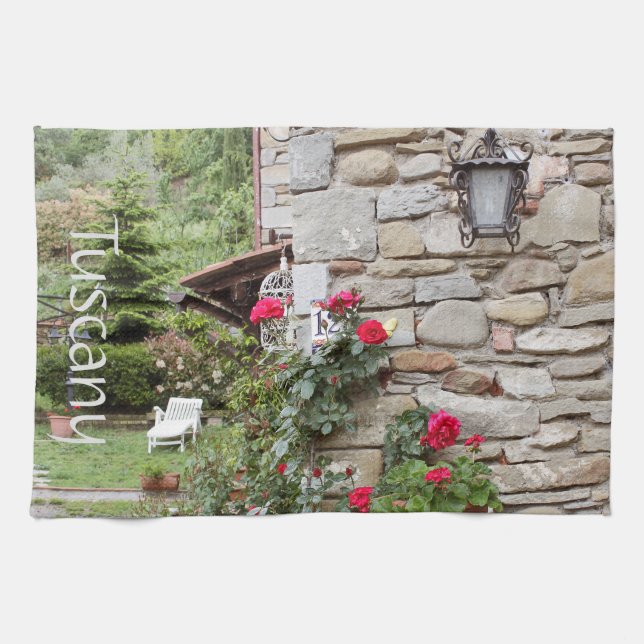 Tuscany, Italy. Rustic house. Tea Towel (Horizontal)