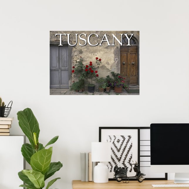 Tuscany, Italy | Tuscan Doorway Poster (Home Office)