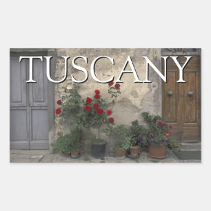 Tuscany, Italy Tuscan Doorway Rectangular Sticker