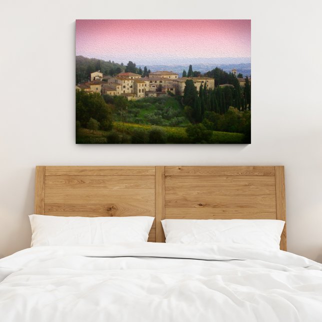 Tuscany Italy Watercolor Effect Stretched Canvas (Creator Uploaded)