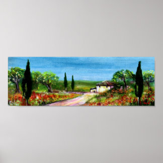 TUSCANY LANDSCAPE 4 POSTER