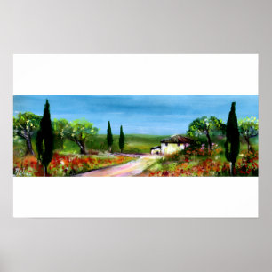 TUSCANY LANDSCAPE 4 POSTER