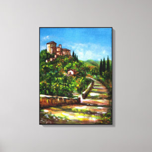 TUSCANY LANDSCAPE CANVAS PRINT