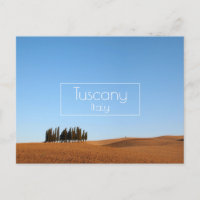 Tuscany landscape with cypresses in autumn