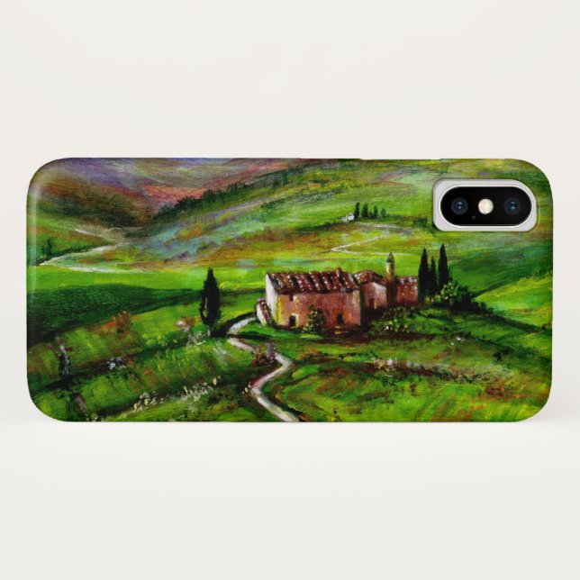 TUSCANY LANDSCAPE WITH GREEN HILLS Case-Mate iPhone CASE (Back (Horizontal))
