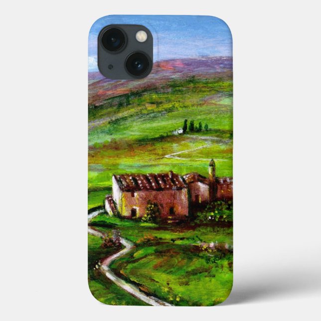TUSCANY LANDSCAPE WITH GREEN HILLS Case-Mate iPhone CASE (Back)