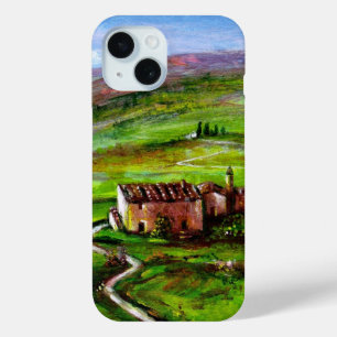 TUSCANY LANDSCAPE WITH GREEN HILLS iPhone 15 CASE