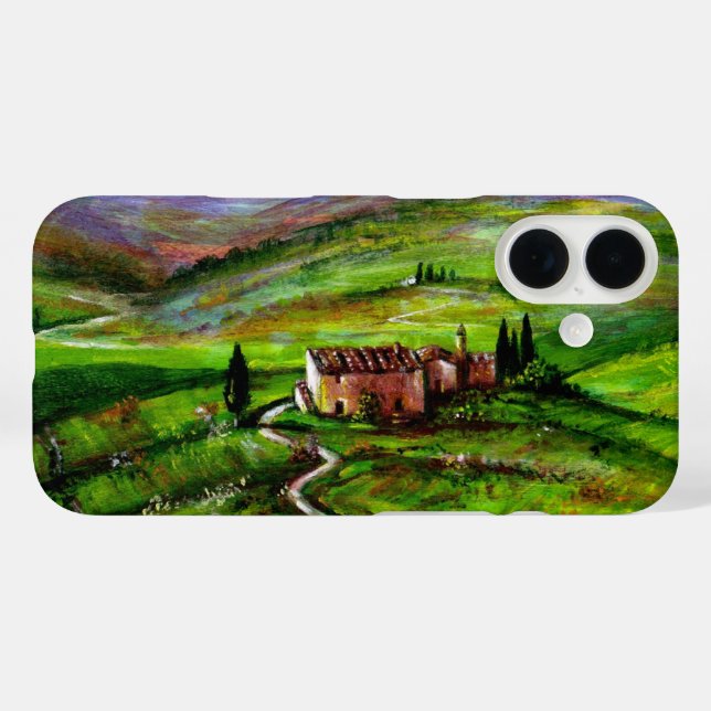 TUSCANY LANDSCAPE WITH GREEN HILLS Case-Mate iPhone CASE (Back (Horizontal))