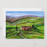 TUSCANY LANDSCAPE WITH GREEN HILLS