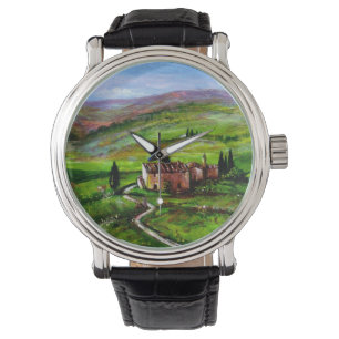 TUSCANY LANDSCAPE WITH GREEN HILLS WATCH
