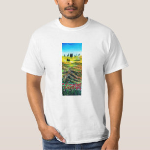 TUSCANY LANDSCAPE WITH POPPIES T-Shirt