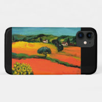 TUSCANY LANDSCAPE WITH SUNFLOWERS