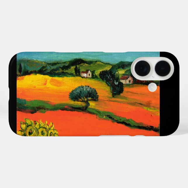 TUSCANY LANDSCAPE WITH SUNFLOWERS Case-Mate iPhone CASE (Back (Horizontal))