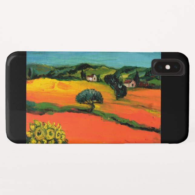 TUSCANY LANDSCAPE WITH SUNFLOWERS Case-Mate iPhone CASE (Back (Horizontal))