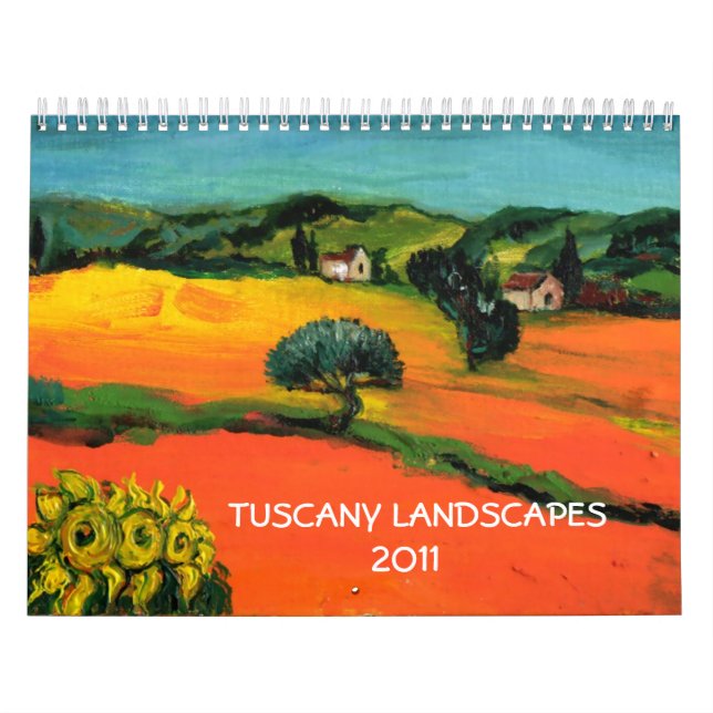TUSCANY LANDSCAPES COLLECTION 2017 CALENDAR (Cover)