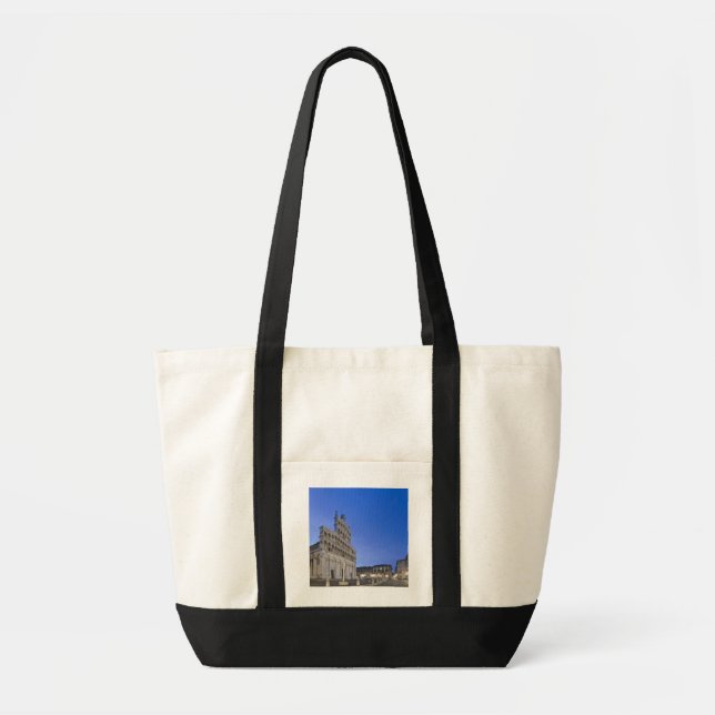 Tuscany, Lucca, Piazza San Michele at Dawn Tote Bag (Front)