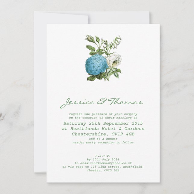 Tuscany Meditteranean Style Wedding Invitation (Front)