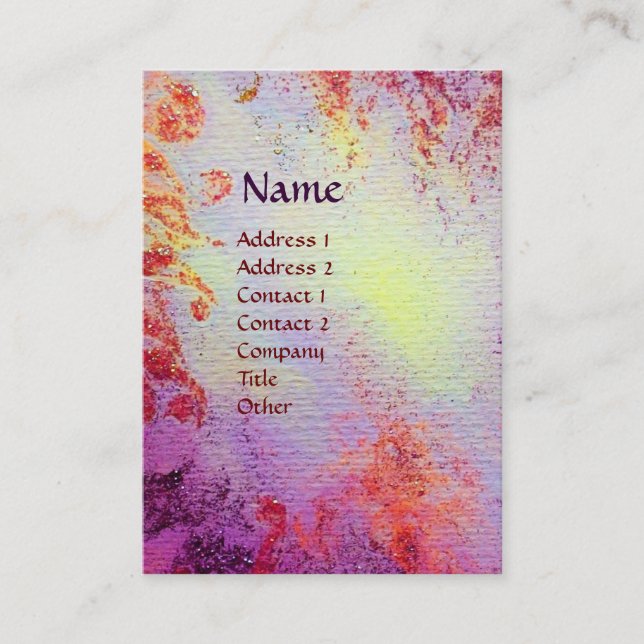 TUSCANY MEMORIES MONOGRAM BUSINESS CARD (Front)