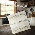 Tuscany Olive & Branches in Rustic Watercolors Tile<br><div class="desc">Rustic watercolor olive branches garlands.  Mix & match with other tiles to create your perfect look.   100% customer satisfaction with "Zazzle" every day.</div>