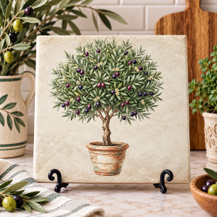 Tuscany Olive Topiary Mediterranean Tile