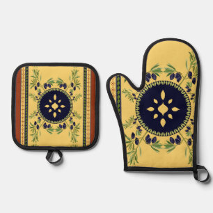 Tuscany Oven Mitt & Pot Holder Set