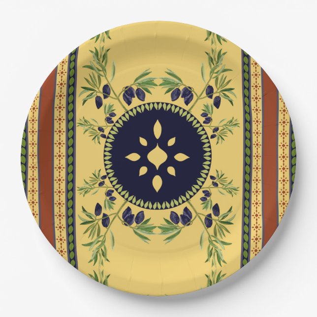 Tuscany Paper Plate (Front)