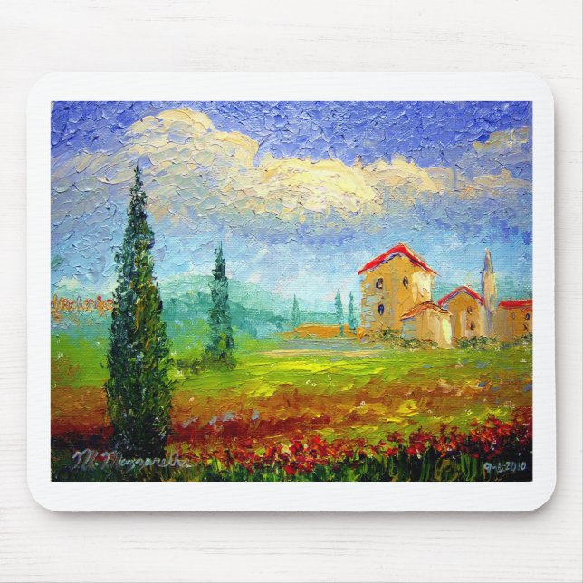 Tuscany Poppies Mouse Pad (Front)