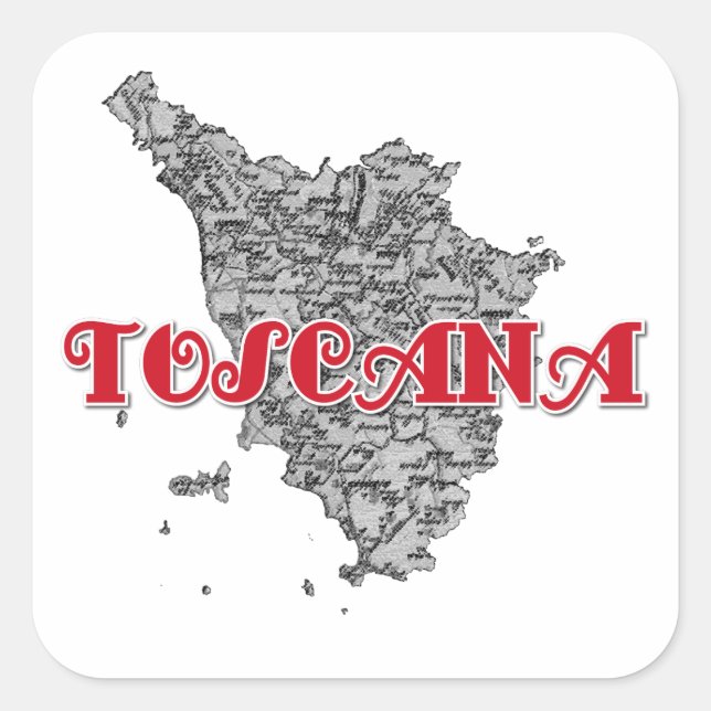 Tuscany Square Sticker (Front)
