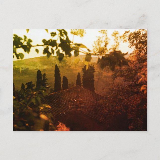 Tuscany sunset postcard (Front)