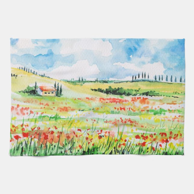Tuscany Tea Towel (Horizontal)