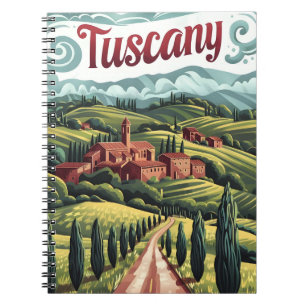 Tuscany vintage notebook