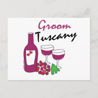 Tuscany Weddings, Groom Postcard