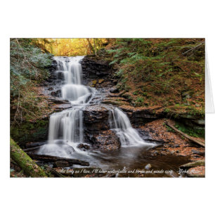 Tuscarora Falls at Ricketts Glen Note Card