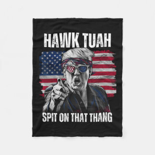 Tush Spit On That Thing Funny Fleece Blanket