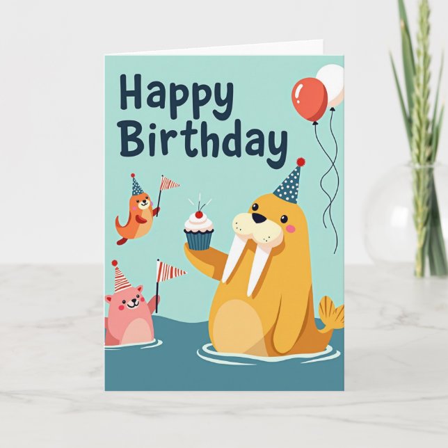 Tusked Creature Party Card (Front)