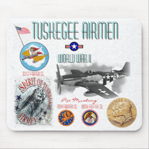 TUSKEGEE AIRMEN -301st Fighter Sq.- WW II Mouse Pad