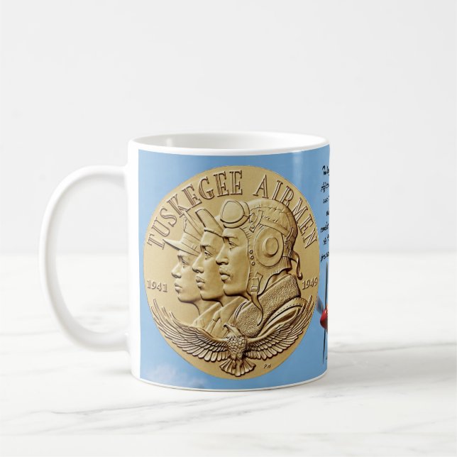 TUSKEGEE AIRMEN COIN COFFEE MUG (Left)