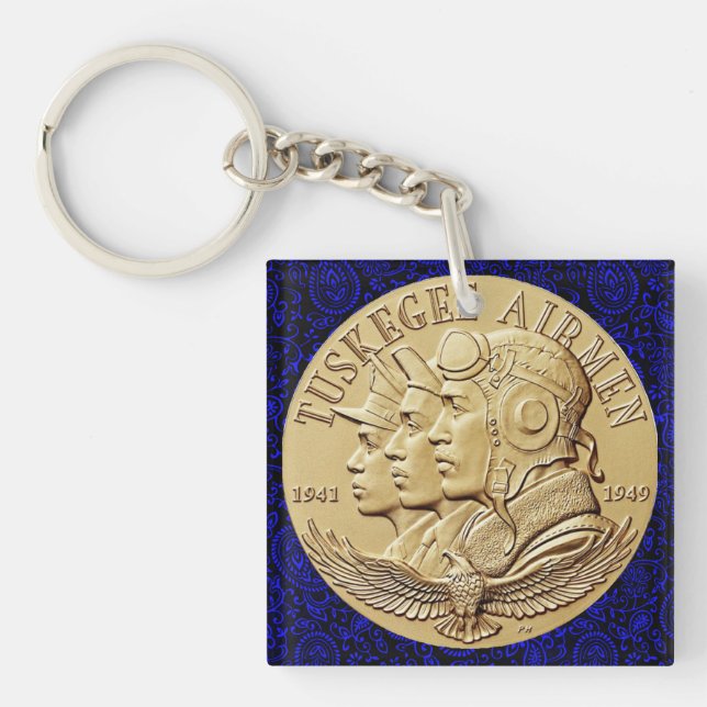 TUSKEGEE AIRMEN COIN KEY RING (Front)