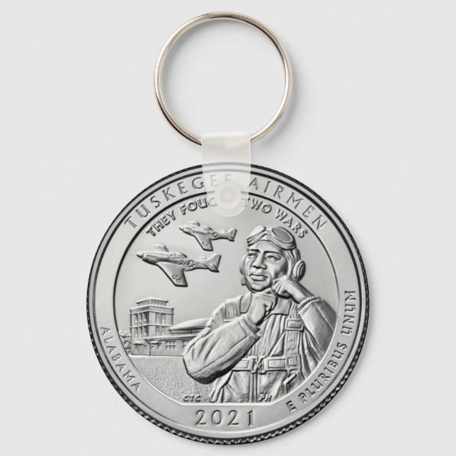  Tuskegee Airmen COIN Key Ring (Front)
